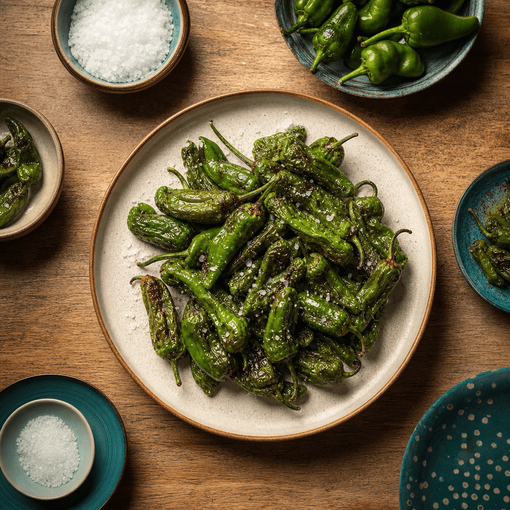Pimientos de Padrón frits à l'huile d'olive