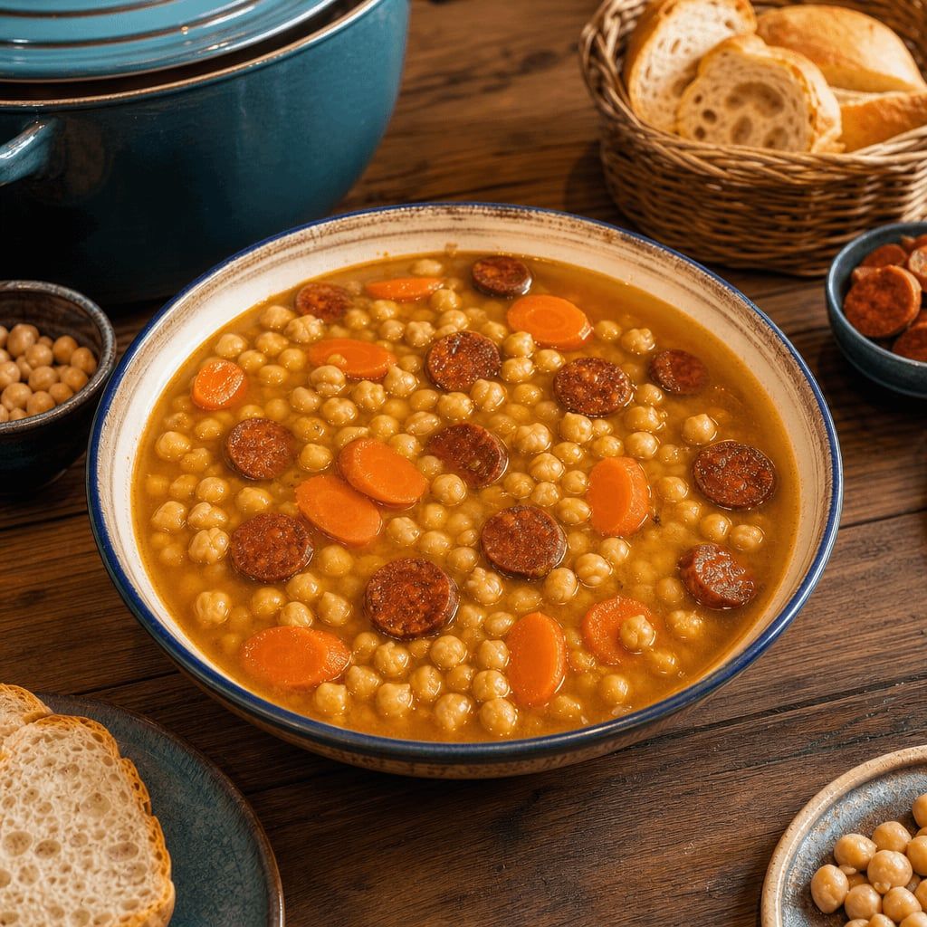 Spanish Chickpea Stew in Two Courses